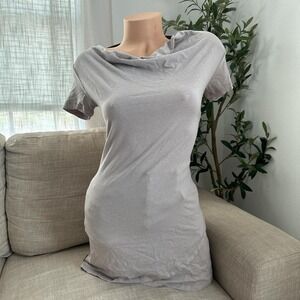 Lole organic cotton Grey stretchy cowl neck dress